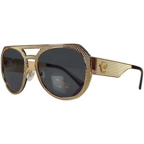 gold frame versace shades|versace gold frame glasses men's.